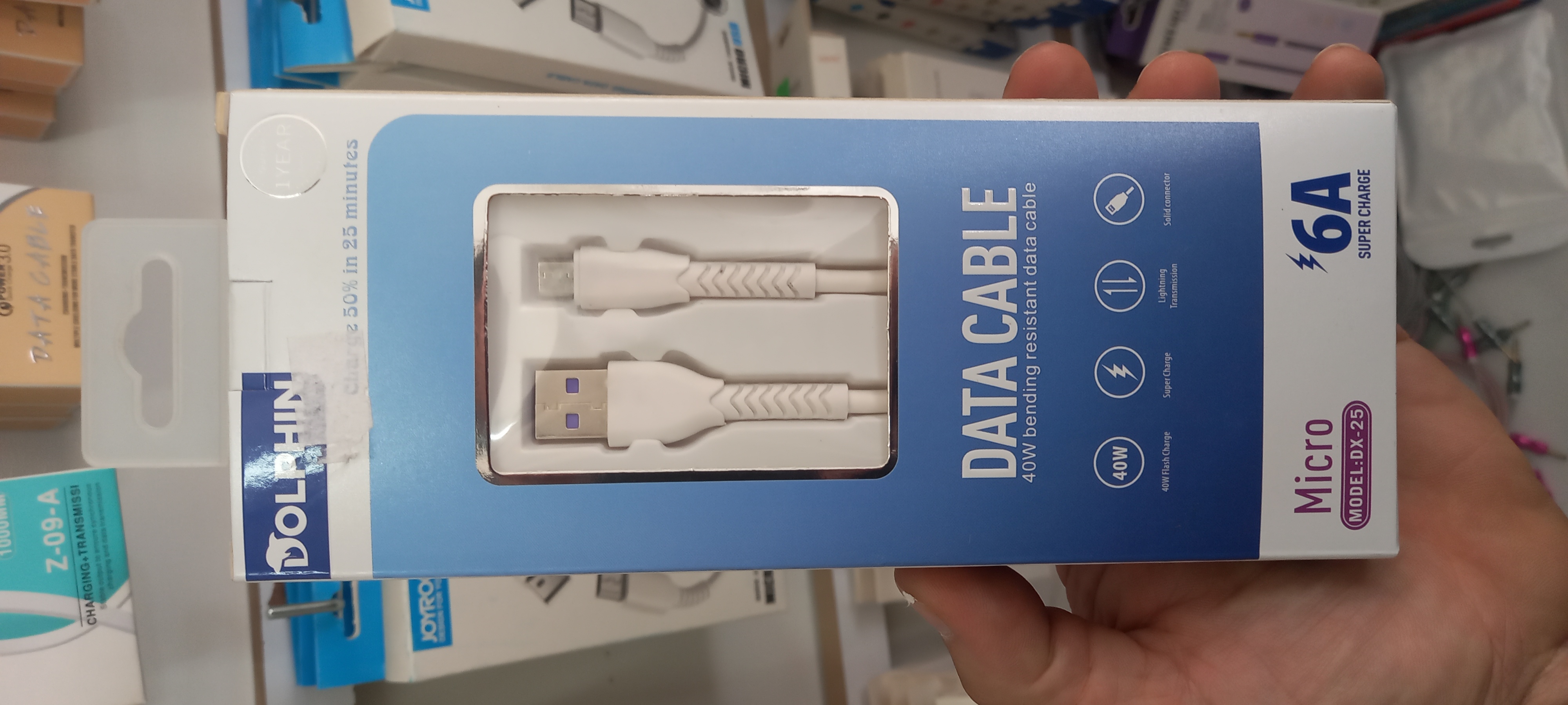 کابل USB میکرو DOLPHIN-سیلیکونی