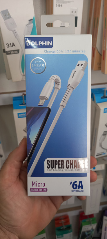 کابل USB میکرو DOLPHIN-سیلیکونی