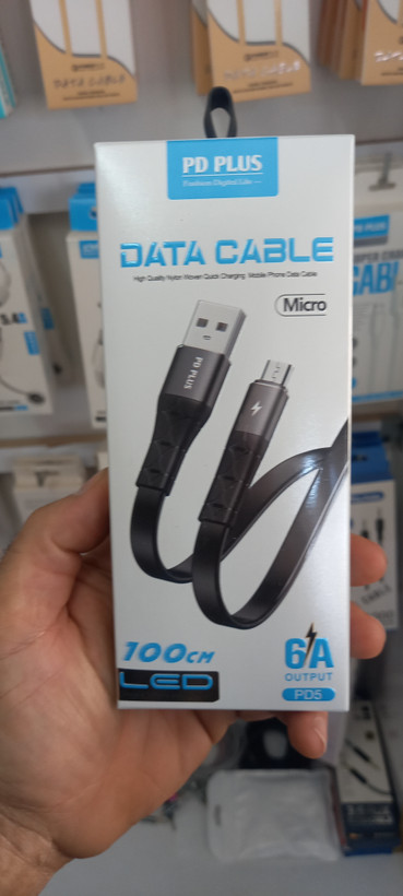 کابل USB میکرو PD PLUS-سیلیکونی-دارای LED سبز