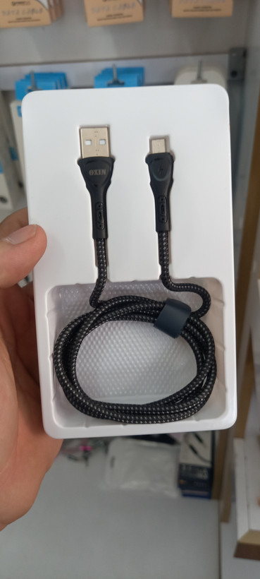 کابل USB میکرو OXIN-کنفی . LED دار