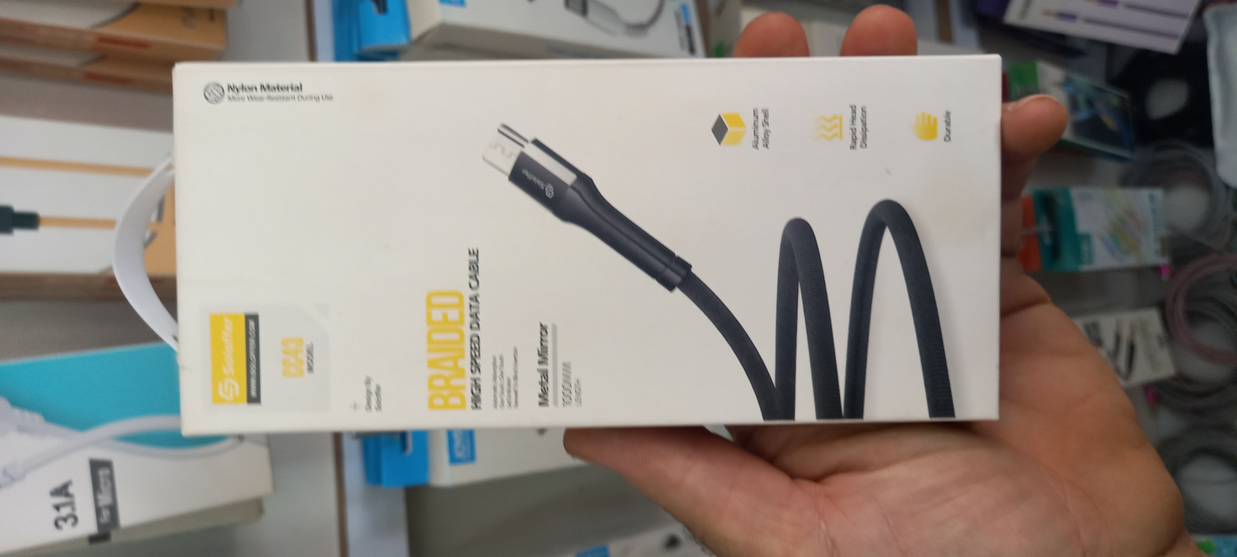 کابل USB میکرو BRAIDED-کنفی