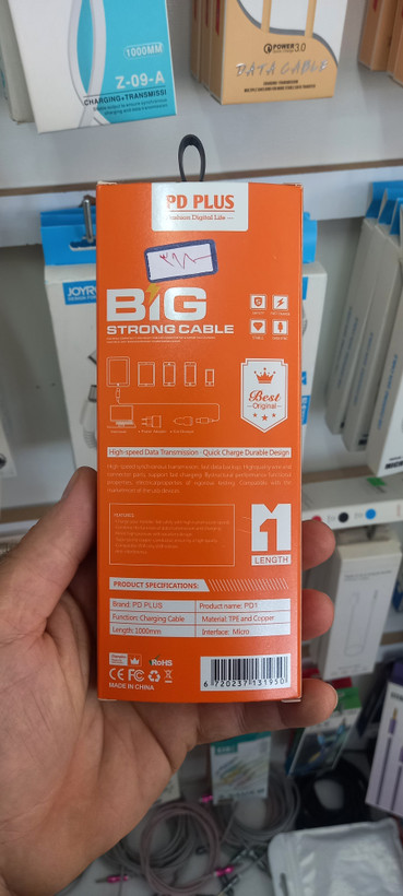 کابل USB میکرو 6A.PD PLUS-سیلیکونی