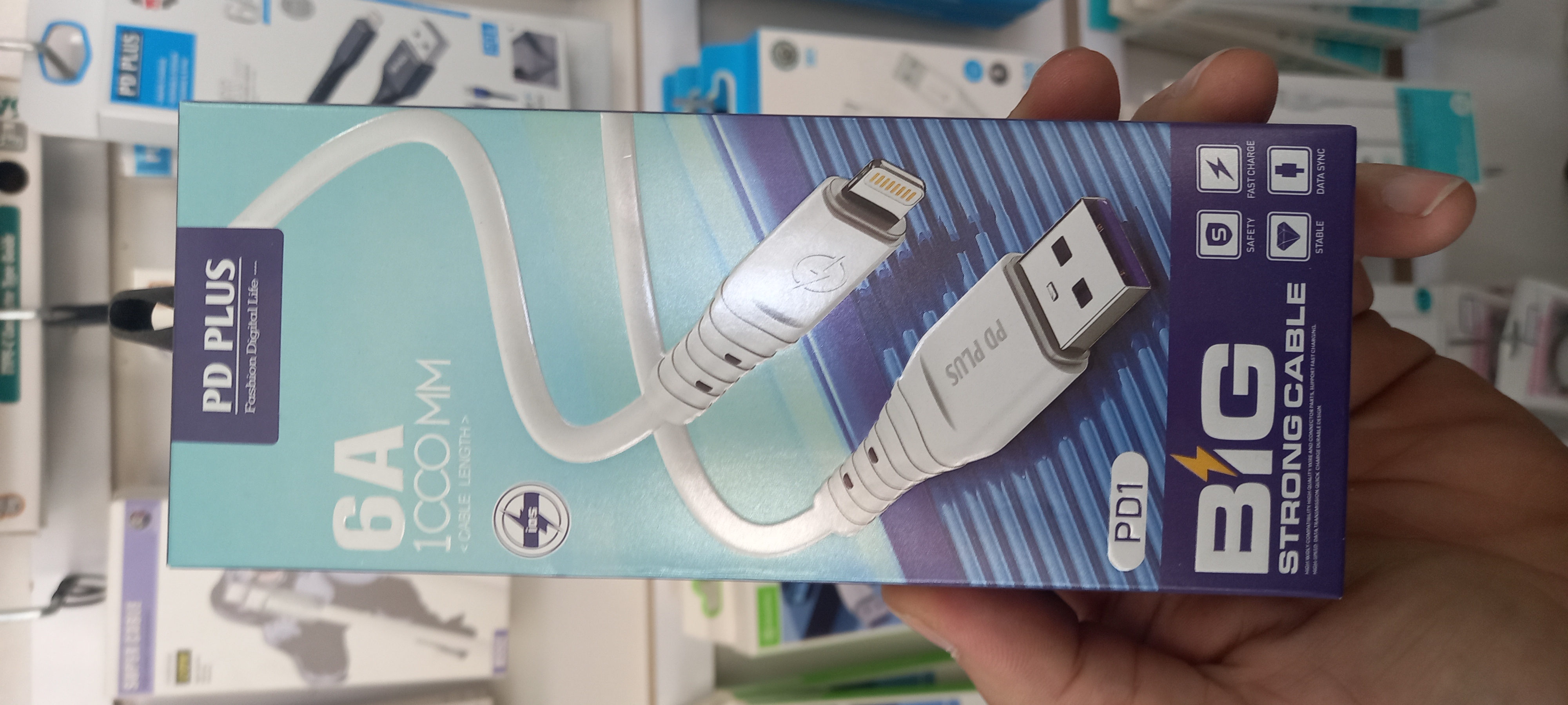 کابل آیفون USB آیفون ۷ (PD PLUS)-سیلیکونی ۶ آمپر