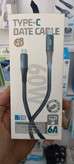 کابل ۶آمپر دوسر تایپ سی Type C (DATA CABLE) - کنفی ضخیم