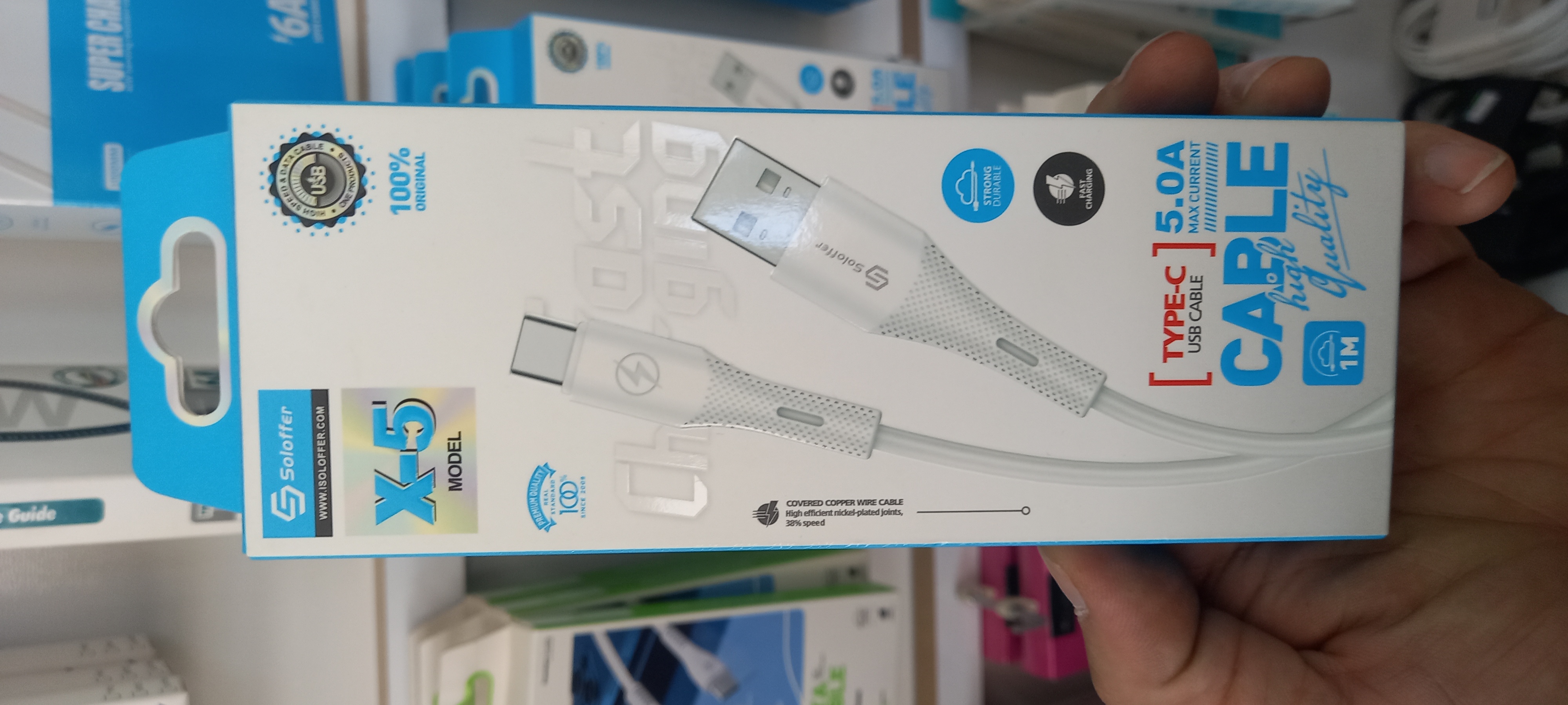 کابل USB TYPE C فست ۵ آمپر (SOLOFFER)