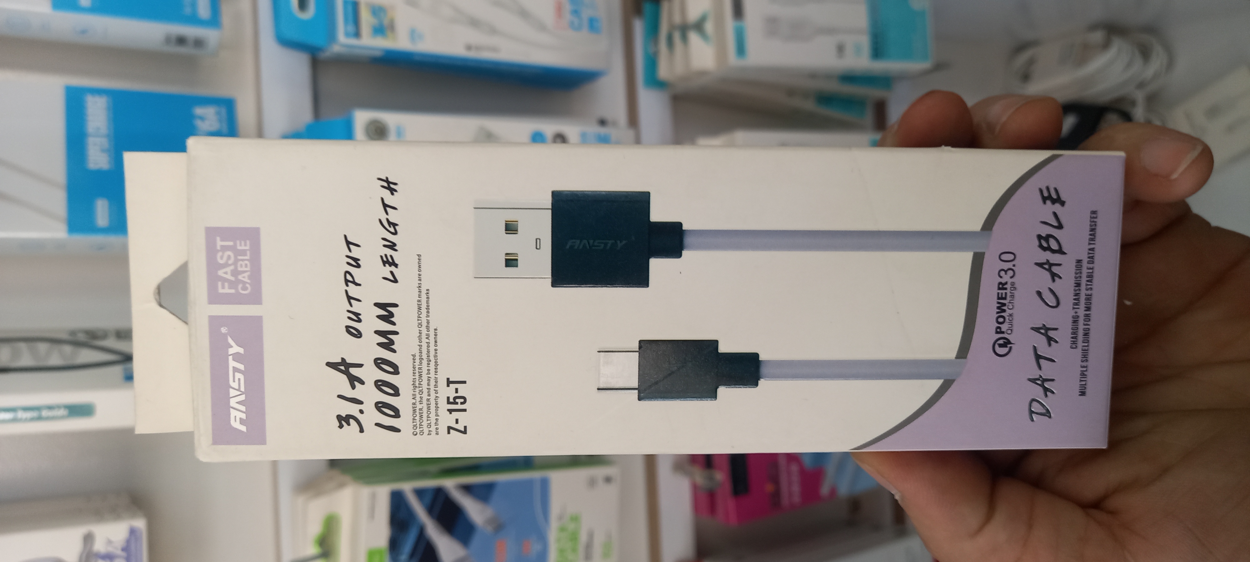 کابل USB TYPE C فست ۳.۱ آمپر (ANSTY)