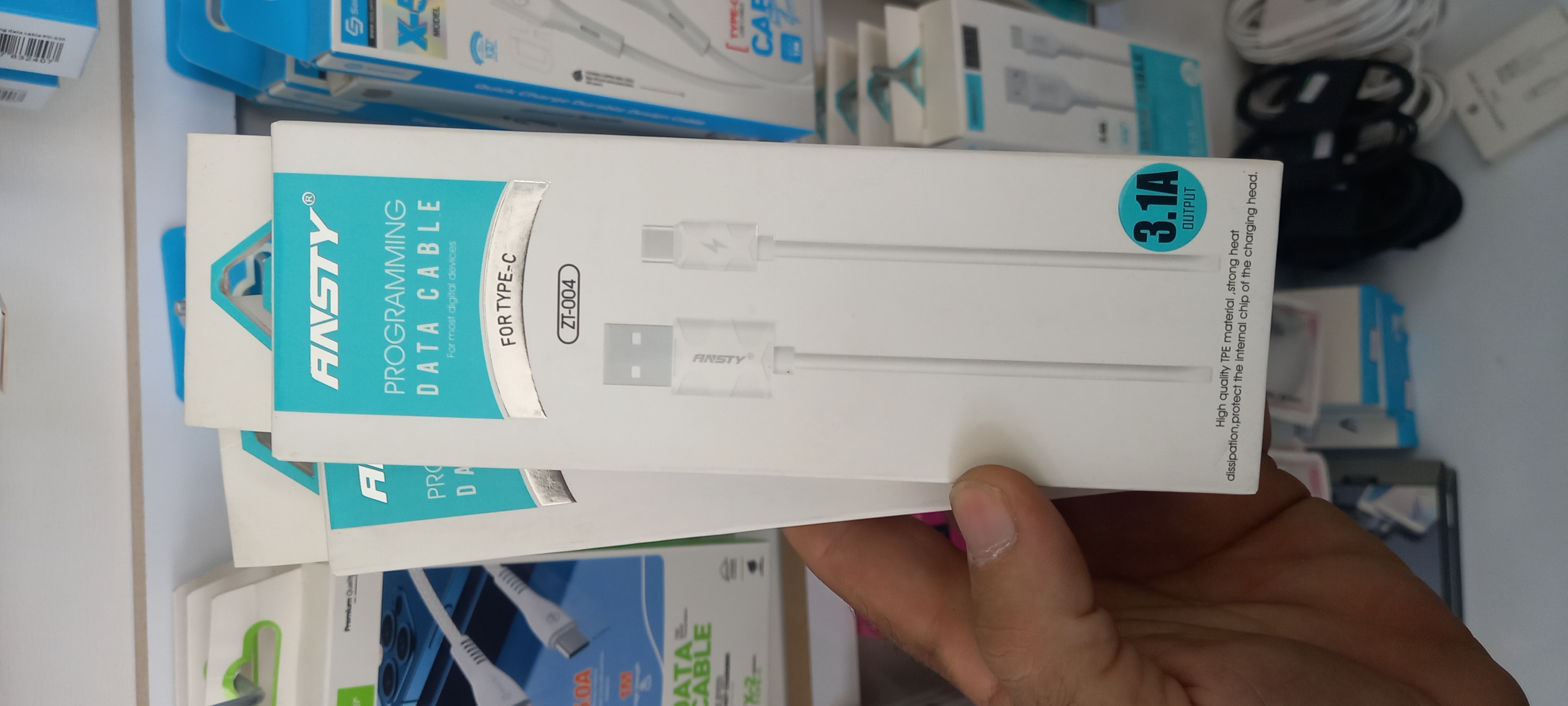 کابل USB TYPE C فست ۳.۱ آمپر (ANSTY)
